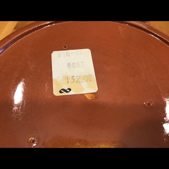 VINTAGE NITTSJO SWEDEN POTTERY PLANTER 1981 REDWARE FLORAL MORIAGE - Picture 9 of 10